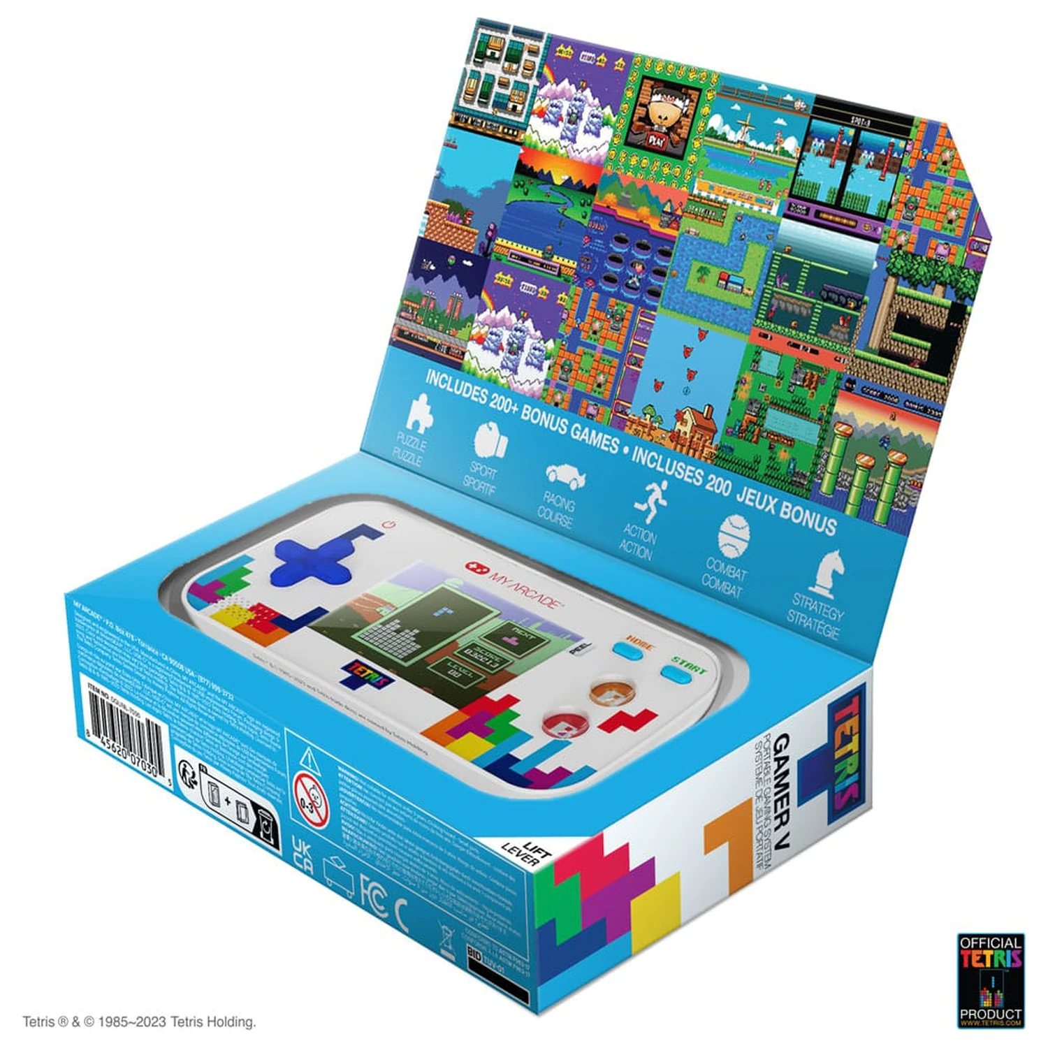 Tetris Přenosný videoherní systém Gamer V fotografii produktu