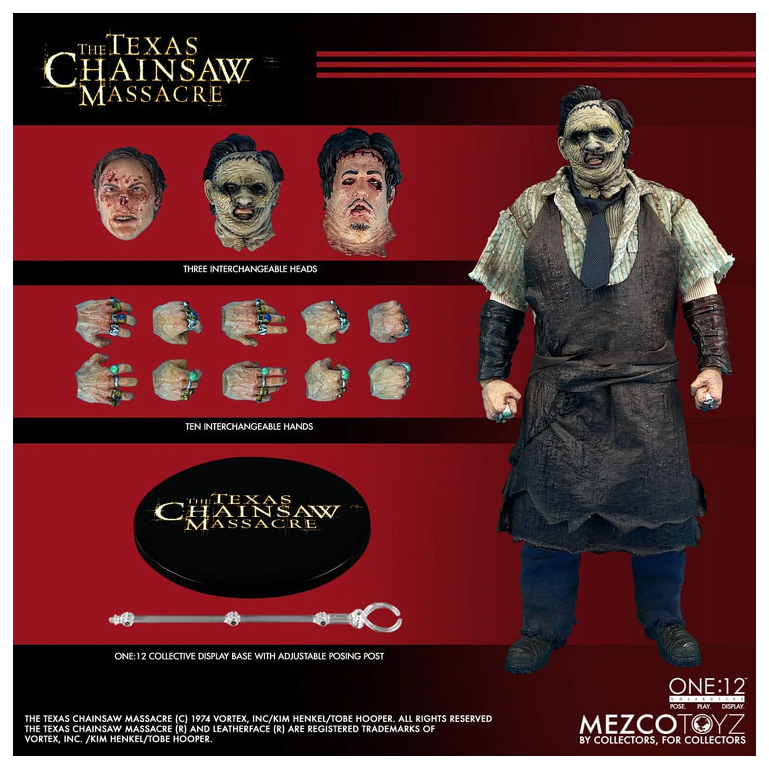 Texas Chainsaw Massacre (2003) Akční figurka 1/12 Leatherface 17 cm fotografii produktu