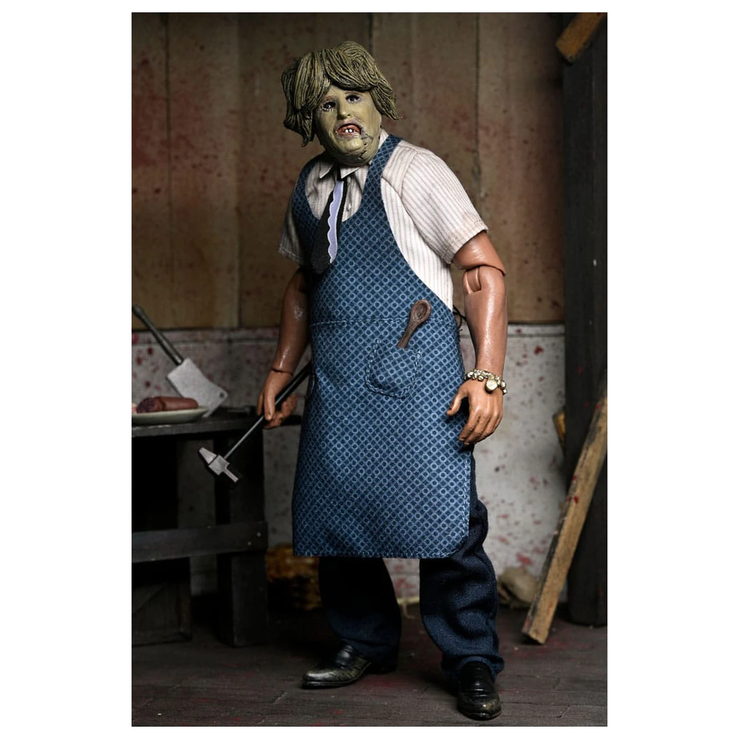 Texas Chainsaw Massacre Clothed akční figurka Leatherface s Old Lady maskou 20 cm fotografii produktu