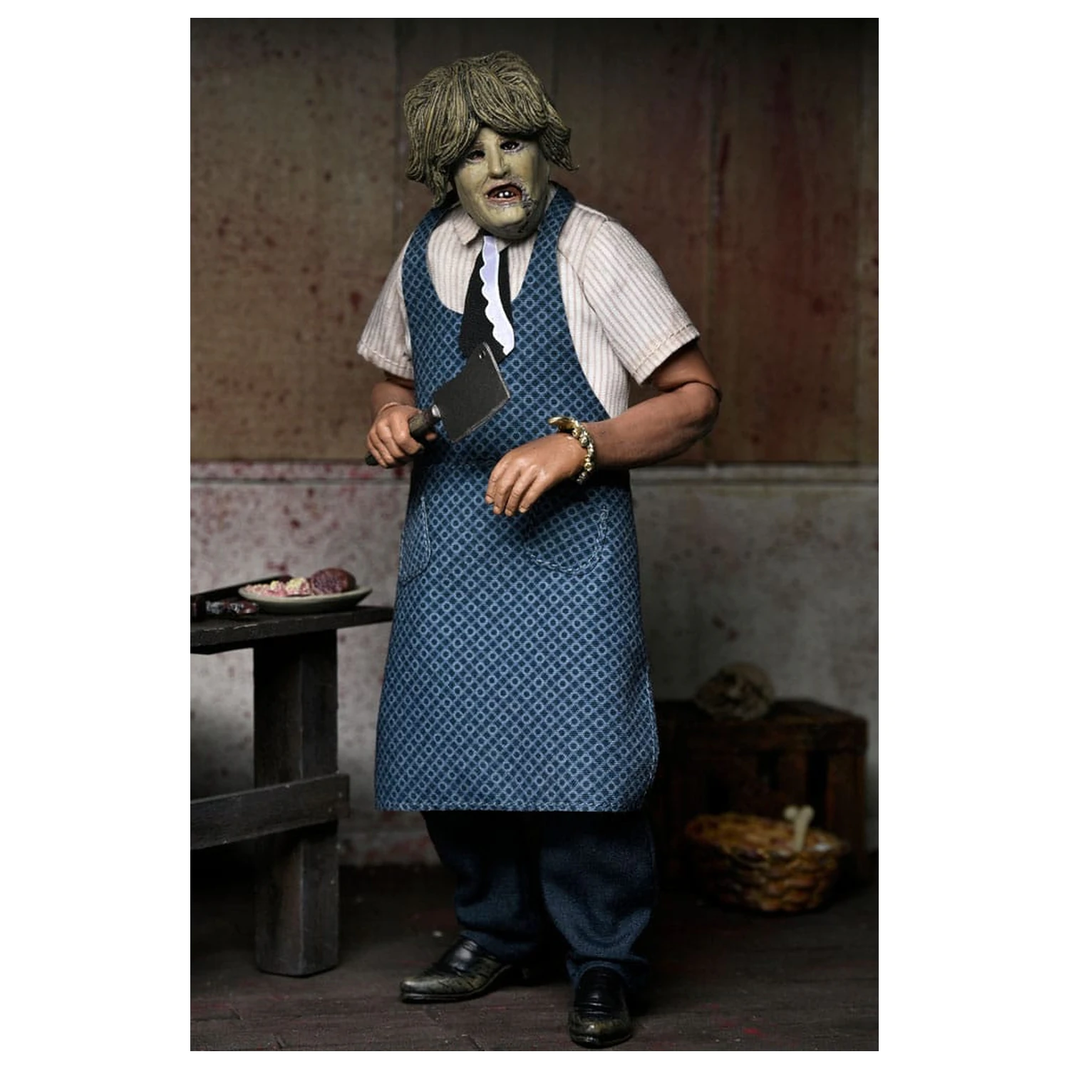 Texas Chainsaw Massacre Clothed akční figurka Leatherface s Old Lady maskou 20 cm fotografii produktu