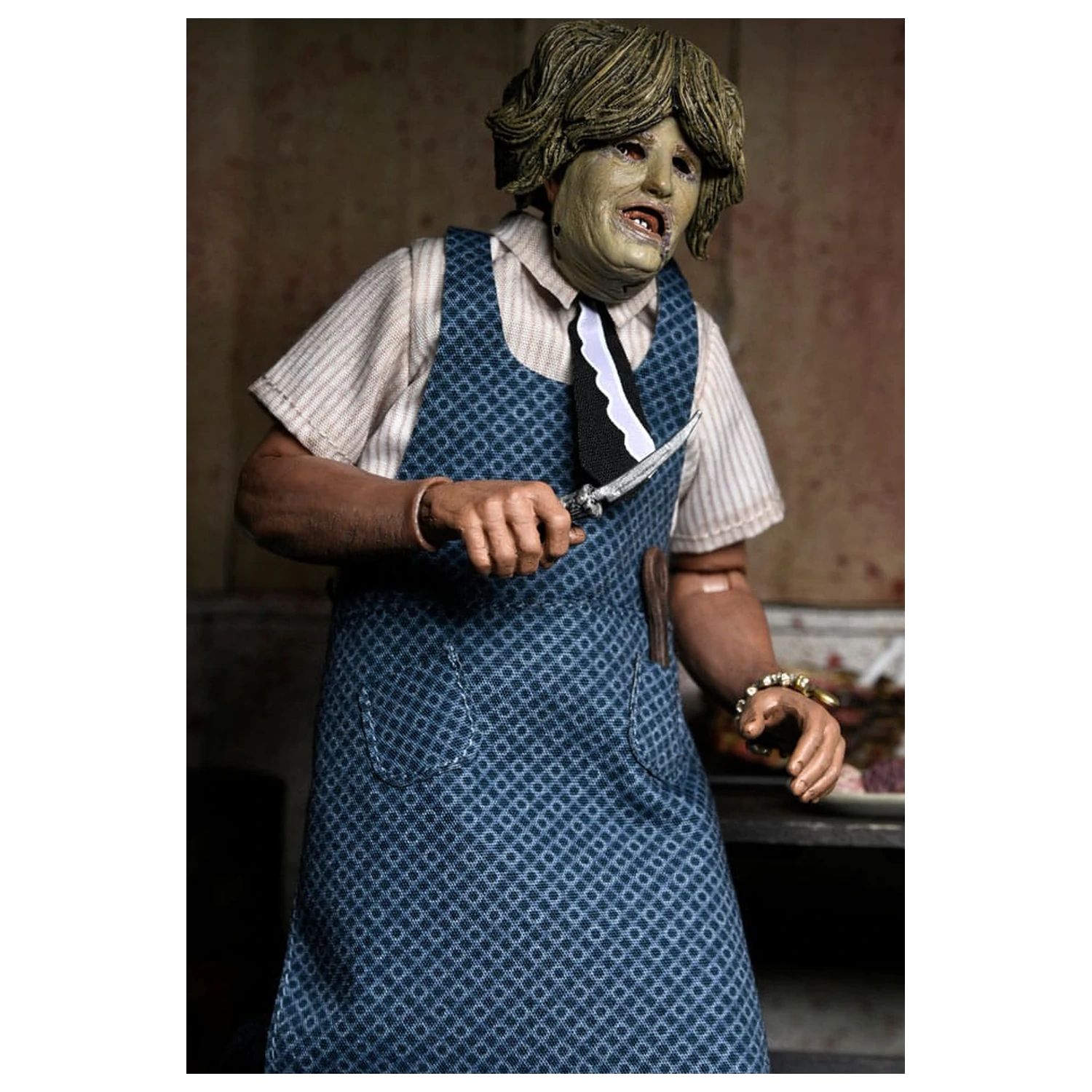 Texas Chainsaw Massacre Clothed akční figurka Leatherface s Old Lady maskou 20 cm fotografii produktu