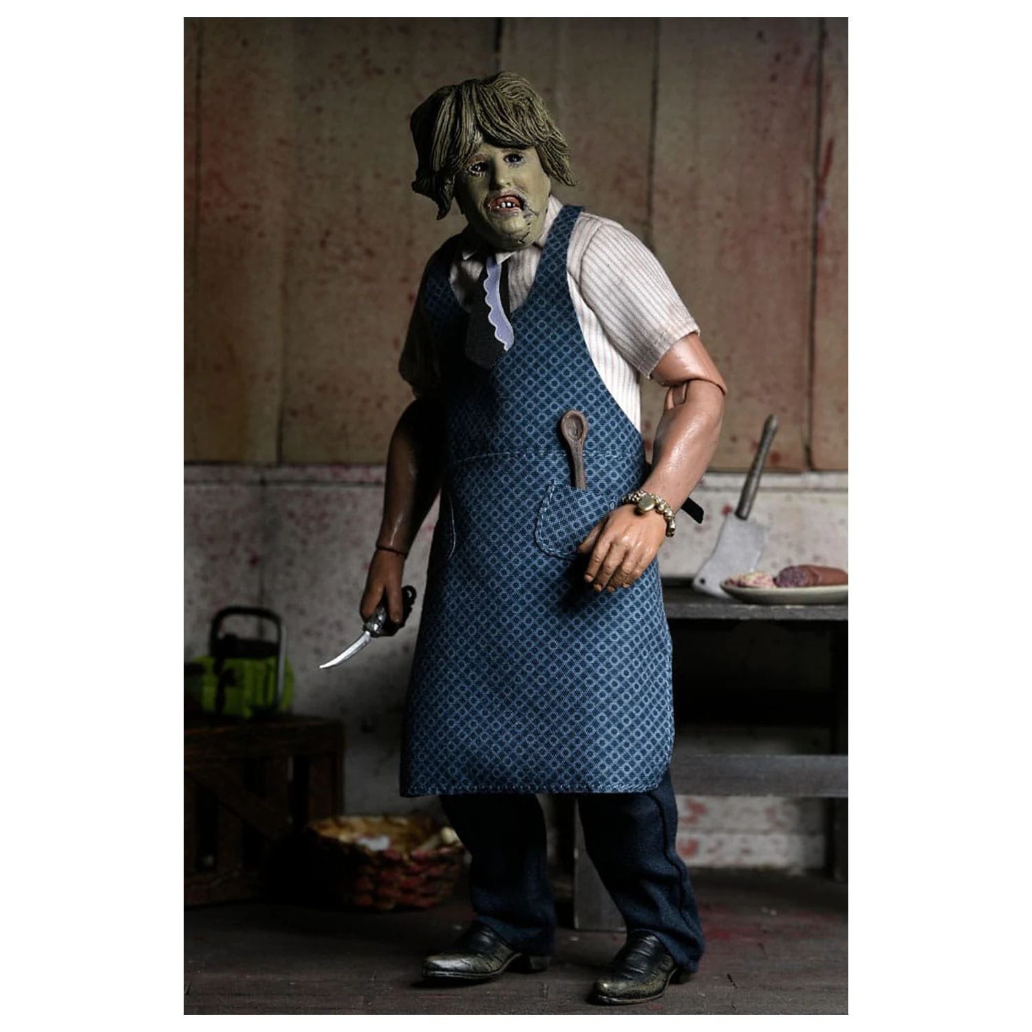 Texas Chainsaw Massacre Clothed akční figurka Leatherface s Old Lady maskou 20 cm fotografii produktu