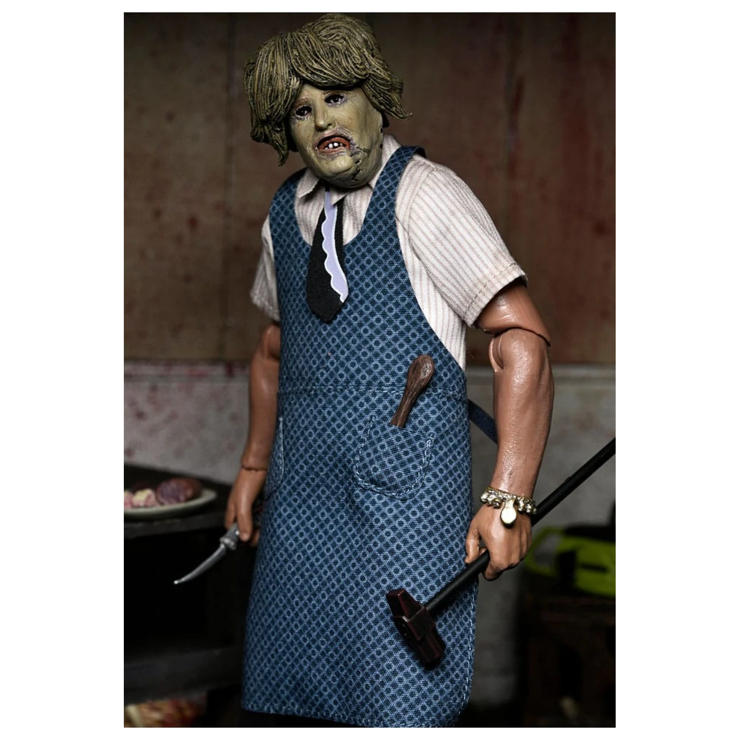 Texas Chainsaw Massacre Clothed akční figurka Leatherface s Old Lady maskou 20 cm fotografii produktu