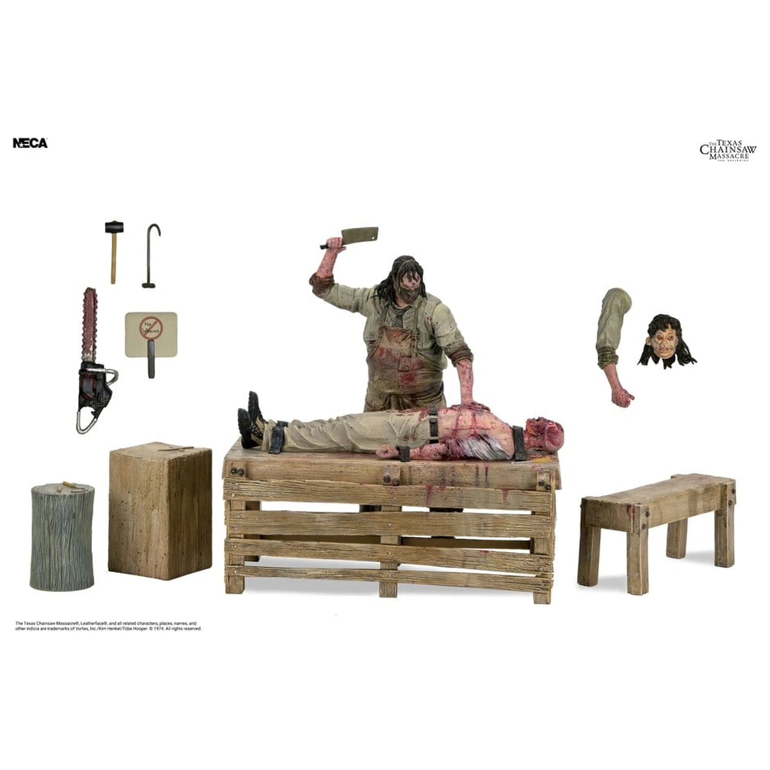 Texas Chainsaw Massacre: The Beginning Diorama akční figurka Leatherface Slaughterhouse dárkový set 18 cm fotografii produktu