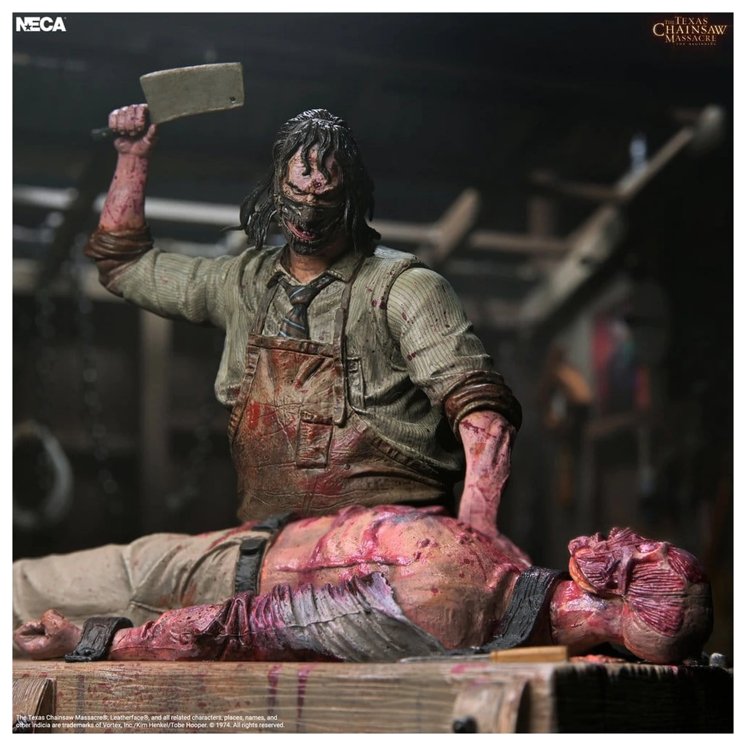 Texas Chainsaw Massacre: The Beginning Diorama akční figurka Leatherface Slaughterhouse dárkový set 18 cm fotografii produktu