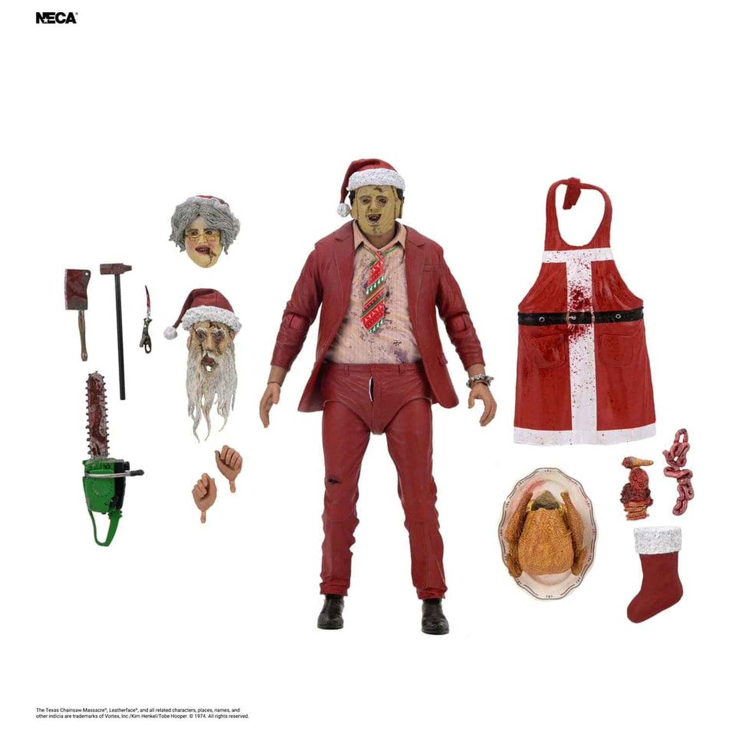 Texas Chainsaw Massacre Ultimate akční figurka Santa Leatherface 18 cm fotografii produktu