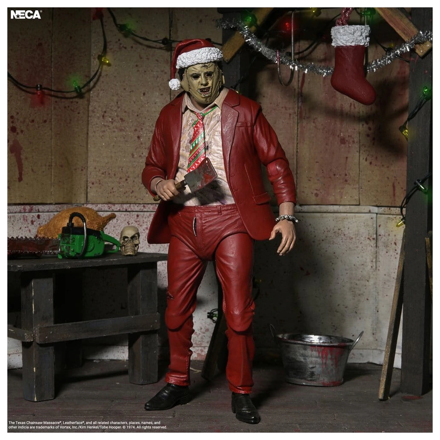 Texas Chainsaw Massacre Ultimate akční figurka Santa Leatherface 18 cm fotografii produktu