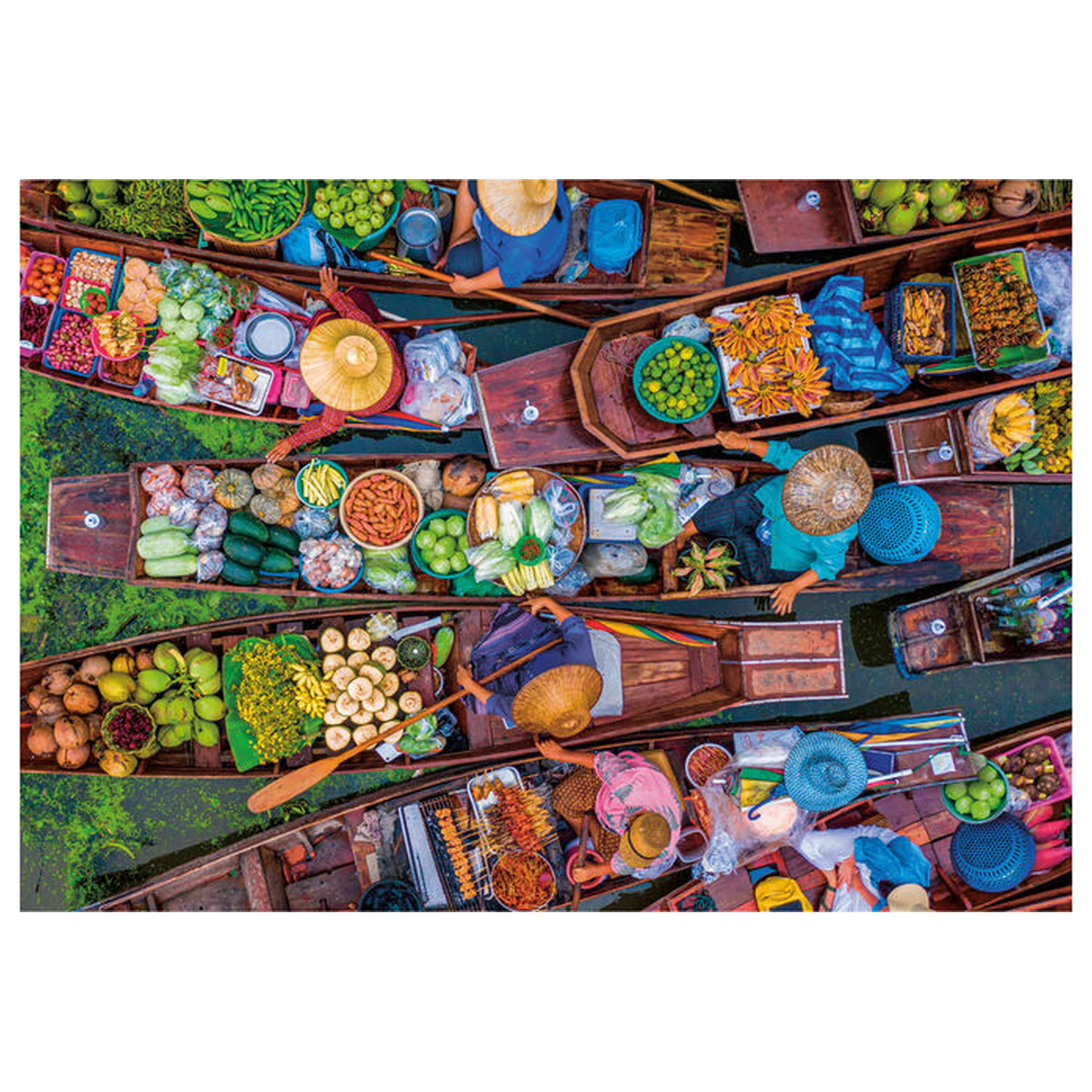 Thai Floating Market puzzle 1000 dílků fotografii produktu