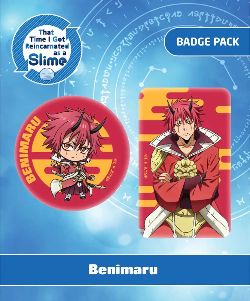 That Time I Got Reincarnated as a Slime Pin Badges 2 ks Benimaru fotografii produktu