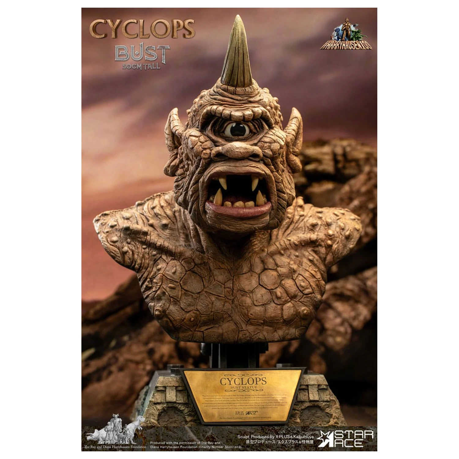 The 7th Voyage of Sinbad Bust Ray Harryhausenův Cyclops 50 cm fotografii produktu