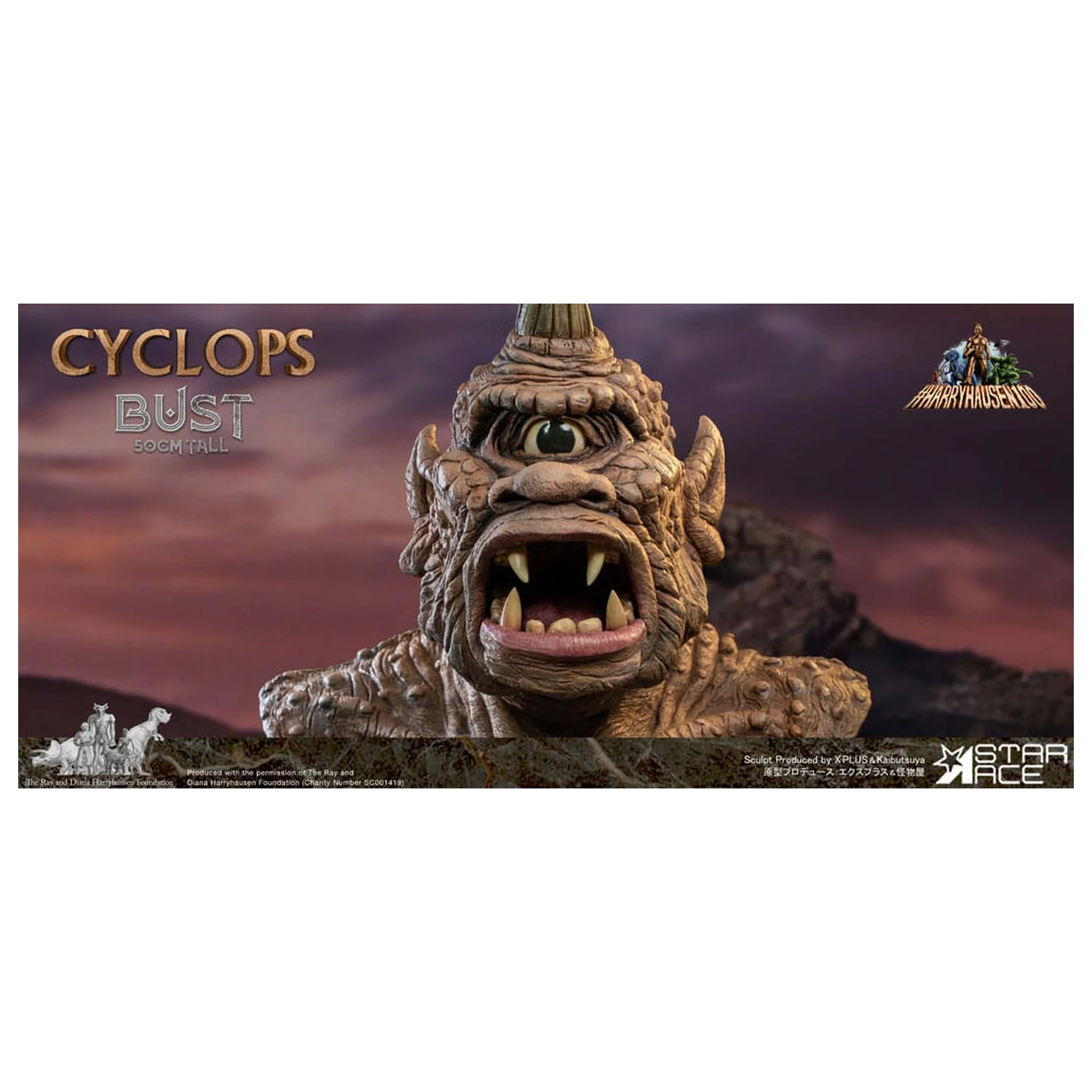 The 7th Voyage of Sinbad Bust Ray Harryhausenův Cyclops 50 cm fotografii produktu