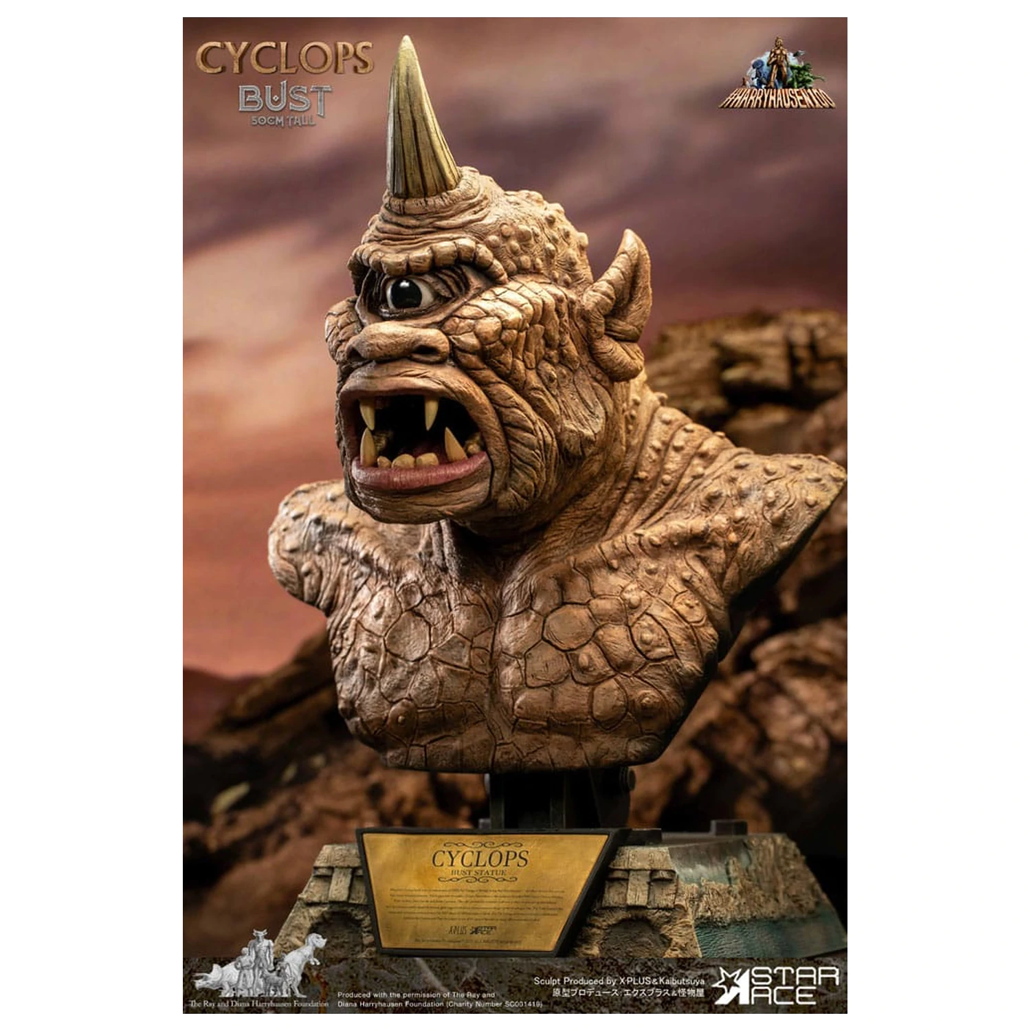 The 7th Voyage of Sinbad Bust Ray Harryhausenův Cyclops 50 cm fotografii produktu