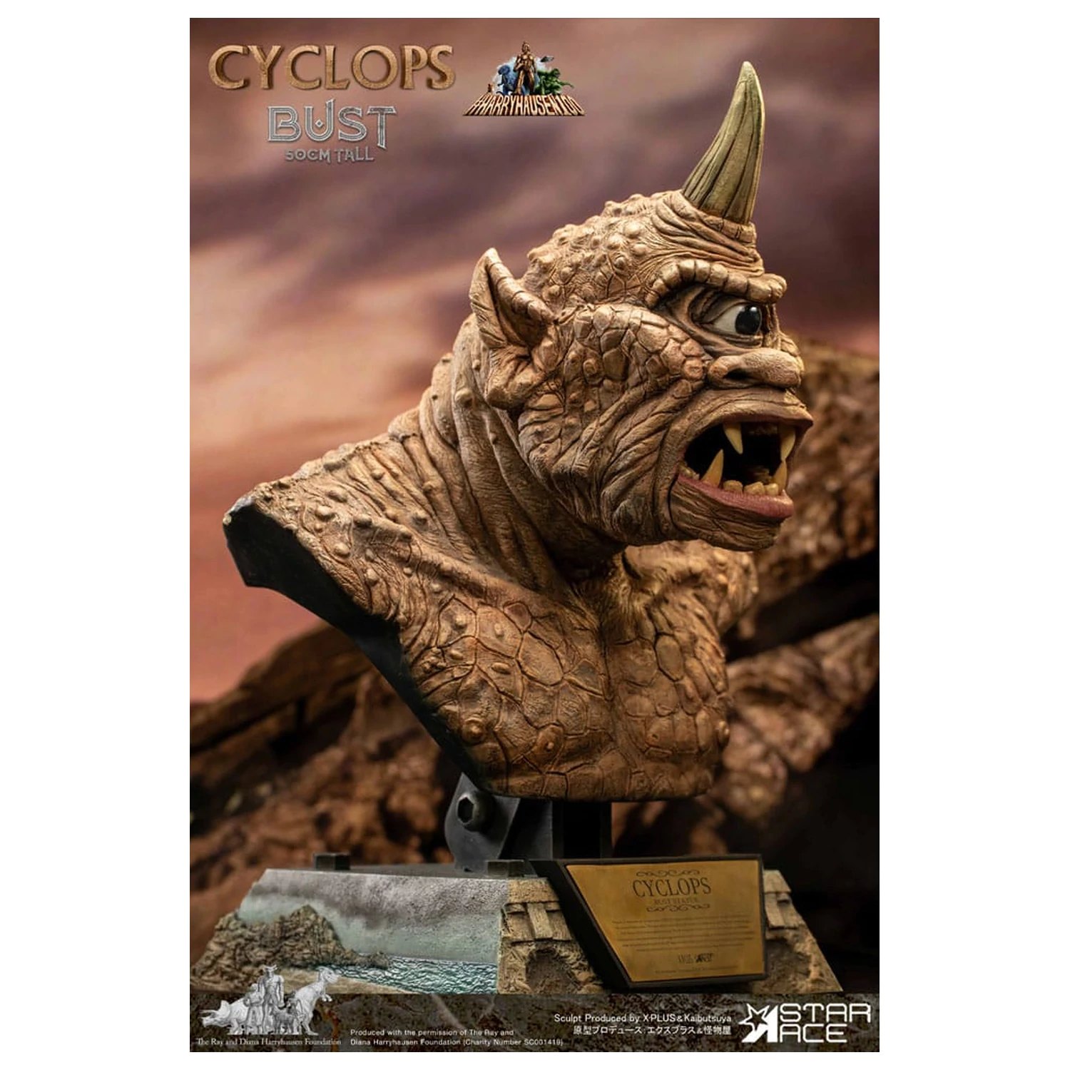 The 7th Voyage of Sinbad Bust Ray Harryhausenův Cyclops 50 cm fotografii produktu