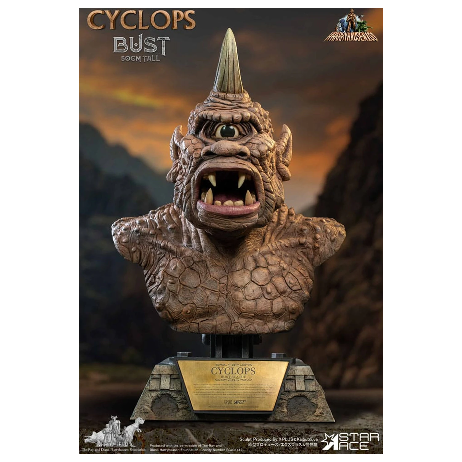 The 7th Voyage of Sinbad Bust Ray Harryhausenův Cyclops 50 cm fotografii produktu
