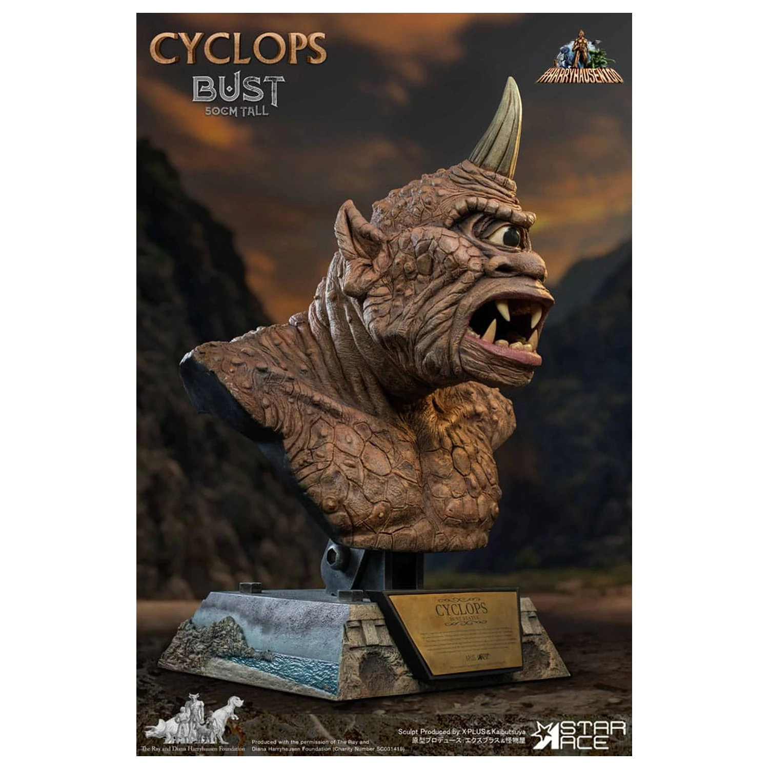 The 7th Voyage of Sinbad Bust Ray Harryhausenův Cyclops 50 cm fotografii produktu