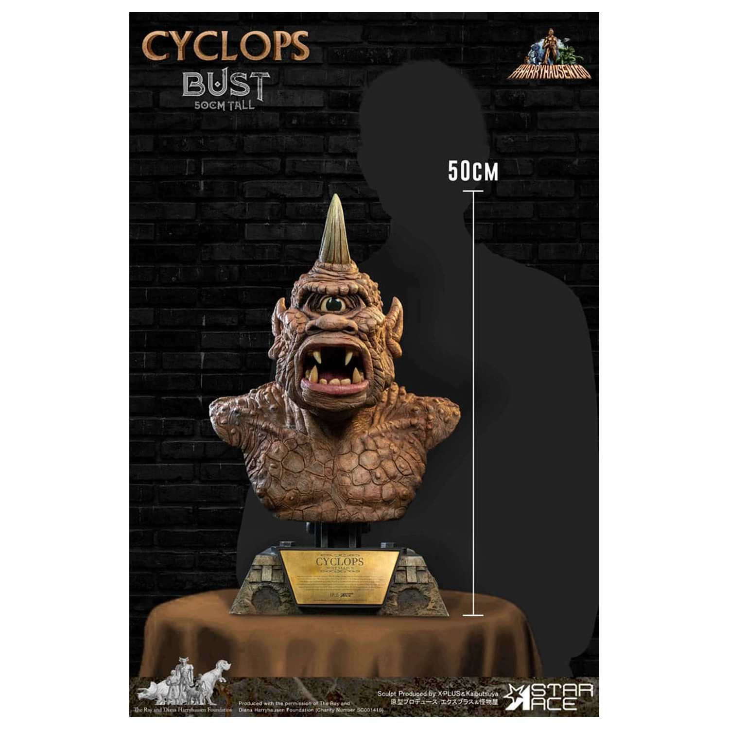 The 7th Voyage of Sinbad Bust Ray Harryhausenův Cyclops 50 cm fotografii produktu