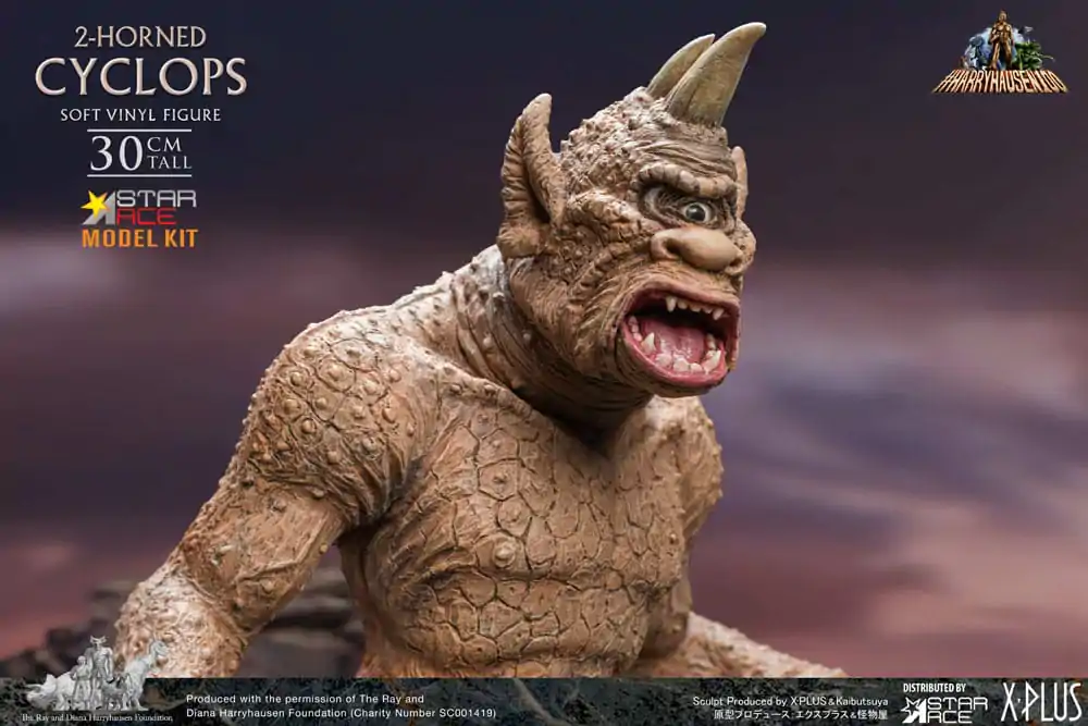 The 7th Voyage of Sinbad Soft Vinyl Model Kit Ray Harryhausens 2-horned Cyclops 30 cm - měkká vinylová stavebnice fotografii produktu