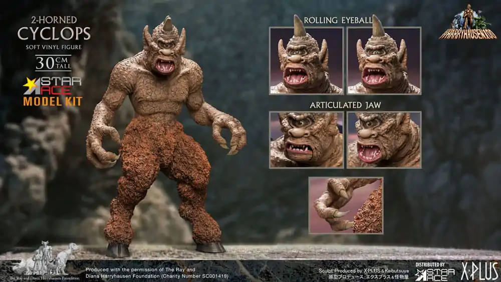 The 7th Voyage of Sinbad Soft Vinyl Model Kit Ray Harryhausens 2-horned Cyclops 30 cm - měkká vinylová stavebnice fotografii produktu