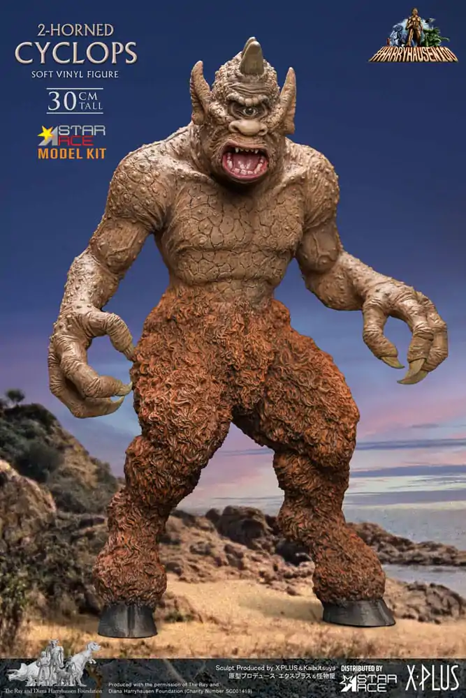 The 7th Voyage of Sinbad Soft Vinyl Model Kit Ray Harryhausens 2-horned Cyclops 30 cm - měkká vinylová stavebnice fotografii produktu