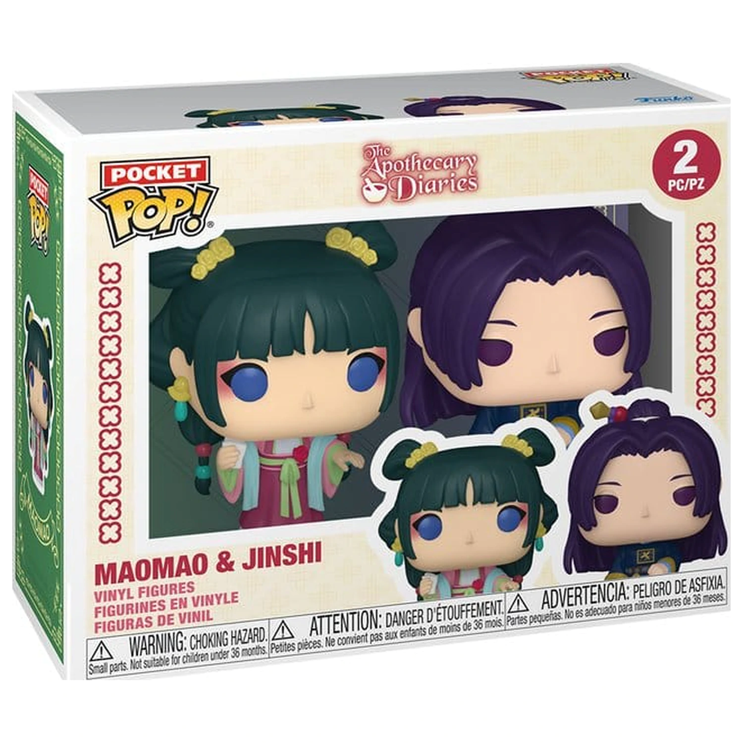The Apothecary Diaries Kapesní Funko POP! figurky Balení 2 kusů Maomao a Jinshi 4 cm fotografii produktu