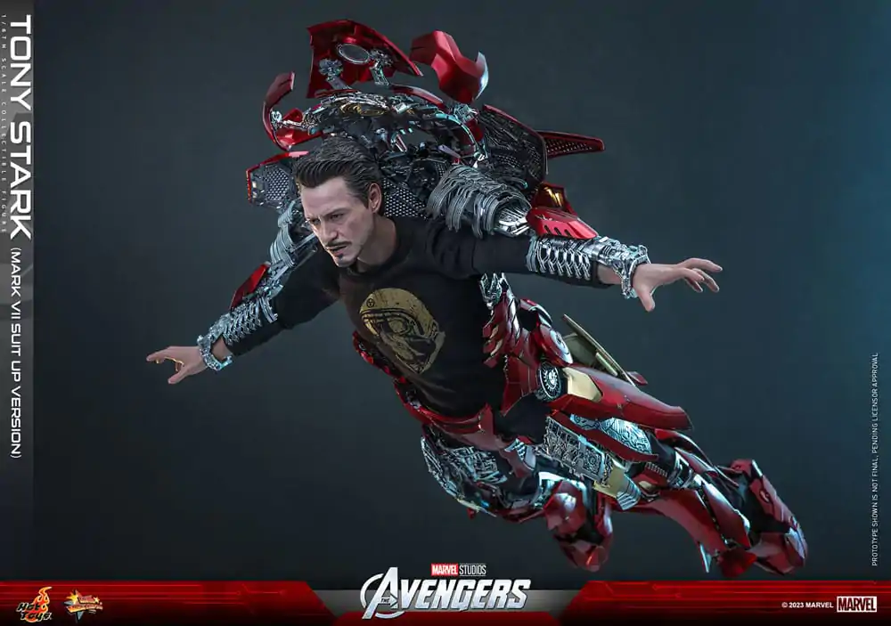 The Avengers Movie Masterpiece Akční figurka 1/6 Tony Stark (Mark VII Suit-Up Version) 31 cm fotografii produktu