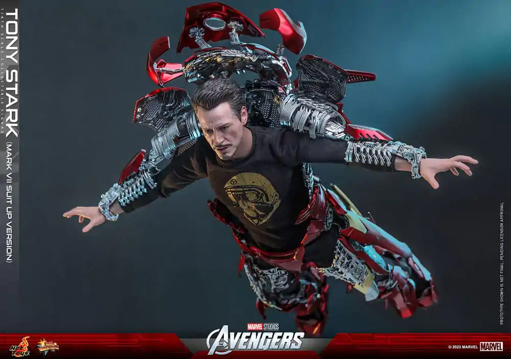 The Avengers Movie Masterpiece Akční figurka 1/6 Tony Stark (Mark VII Suit-Up Version) 31 cm fotografii produktu