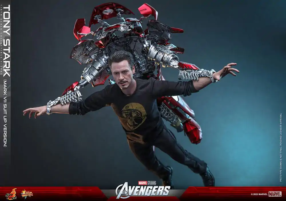 The Avengers Movie Masterpiece Akční figurka 1/6 Tony Stark (Mark VII Suit-Up Version) 31 cm fotografii produktu