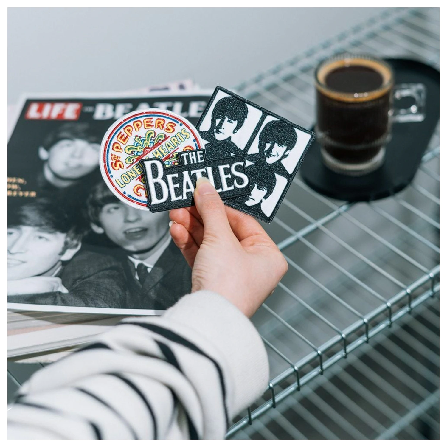 The Beatles sada 3 nášivek fotografii produktu