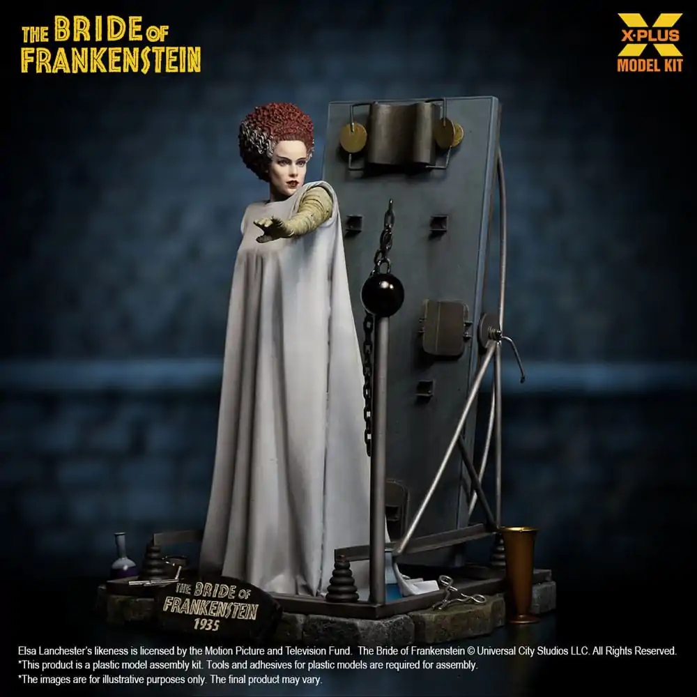 The Bride of Frankenstein Plastic Model Kit 1/8 Nevěsta Frankensteinova 21 cm Plastiková Stavebnice fotografii produktu