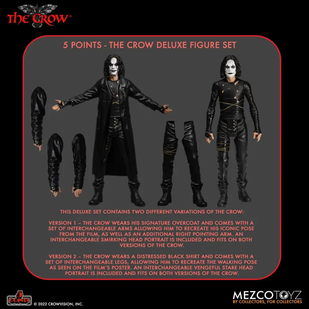 The Crow 5 Points The Crow Deluxe sada figurek 9 cm fotografii produktu