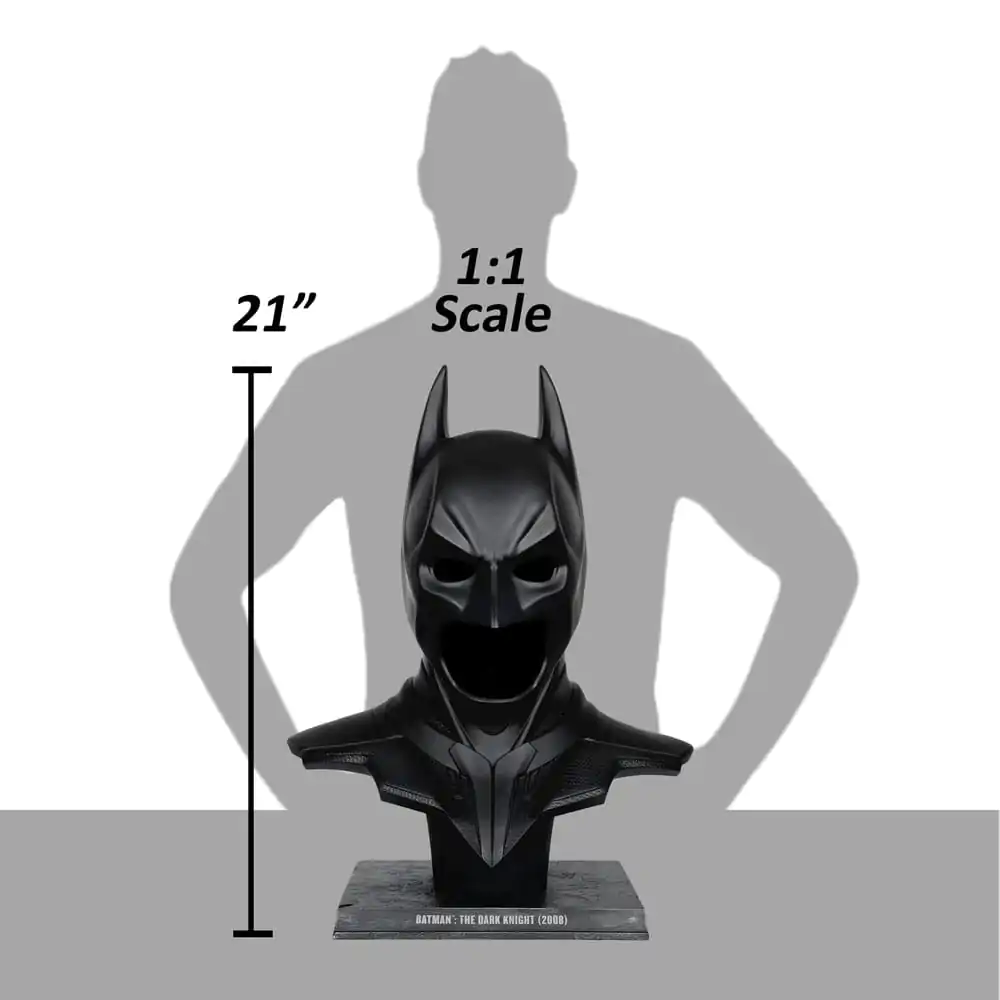 The Dark Knight DC Direct Replica 1/1 Batman Cowl 54 cm Replika Batmanovy masky fotografii produktu