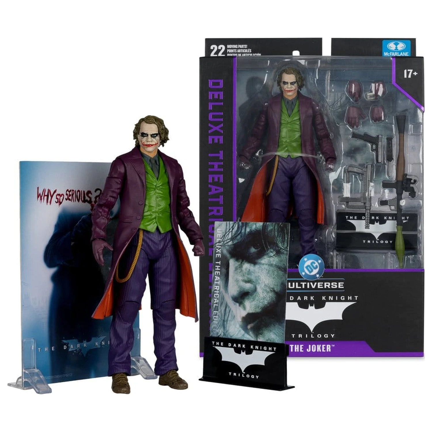 The Dark Knight DC Multiverse Deluxe Theatrical Edition Akční figurka Joker 18 cm fotografii produktu