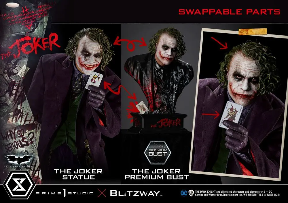 The Dark Knight Premium Busta The Joker 26 cm fotografii produktu