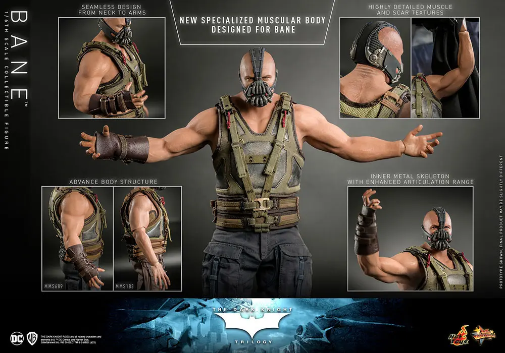 The Dark Knight Trilogy Movie Masterpiece akční figurka 1/6 Bane 31 cm fotografii produktu