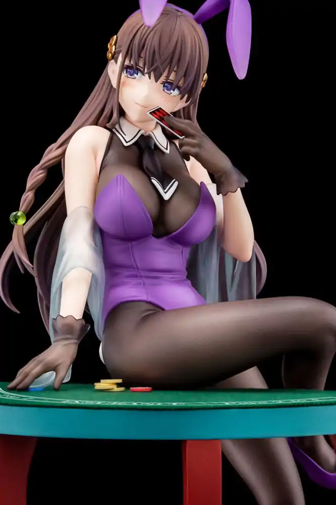 The Demon Sword Master of Excalibur Academy soška 1/6 Elfine Phillet v purpurovém kostýmu králíčka s květinami s funkcí odhalených bradavek 17 cm fotografii produktu