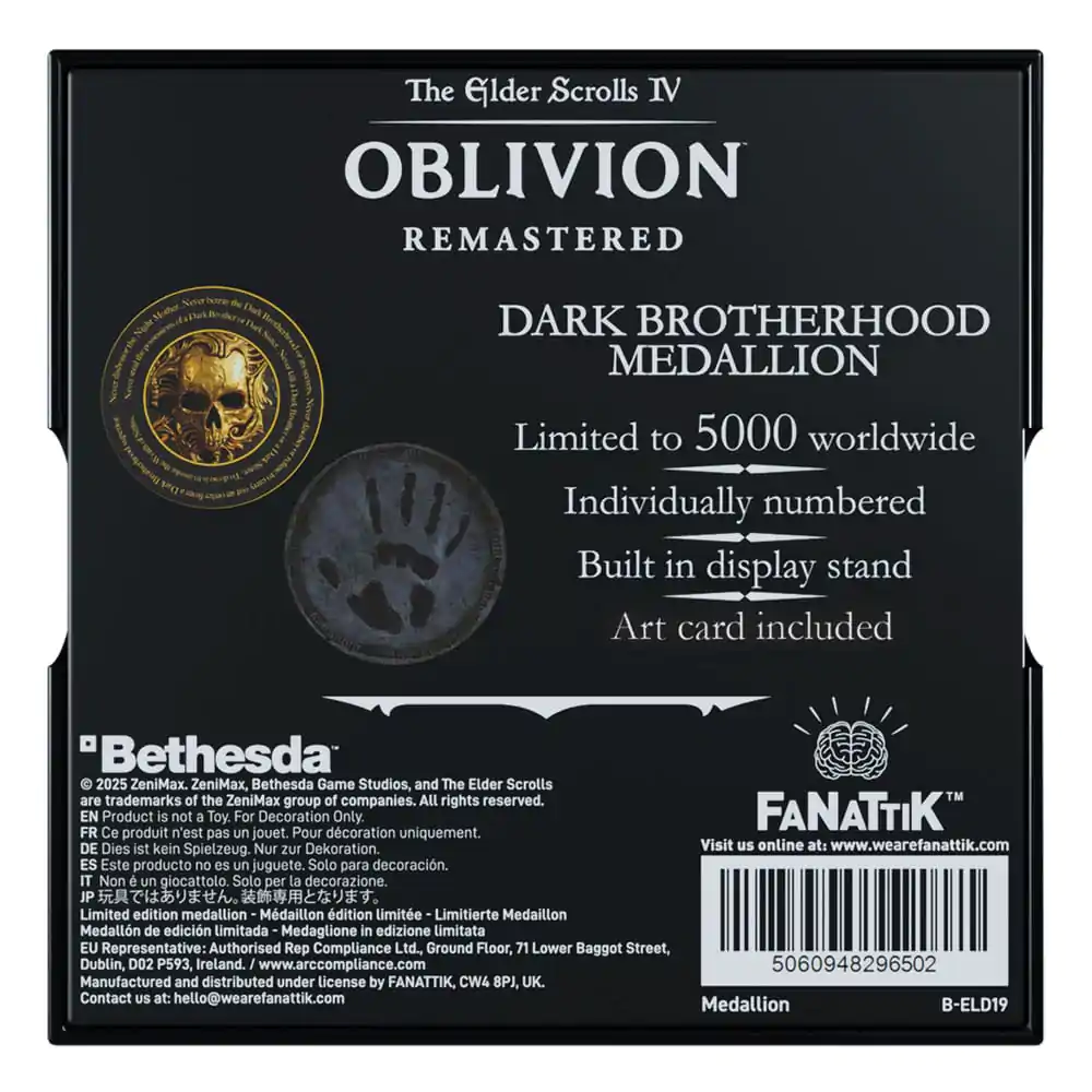 The Elder Scrolls IV: Oblivion medailon Dark Brotherhood fotografii produktu
