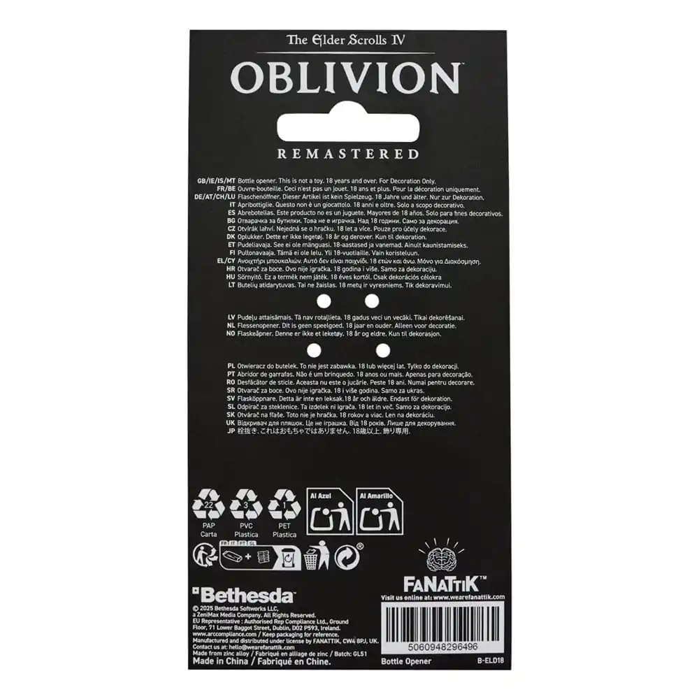 The Elder Scrolls IV: Oblivion otvírák na lahve Mehrune´s Razor fotografii produktu