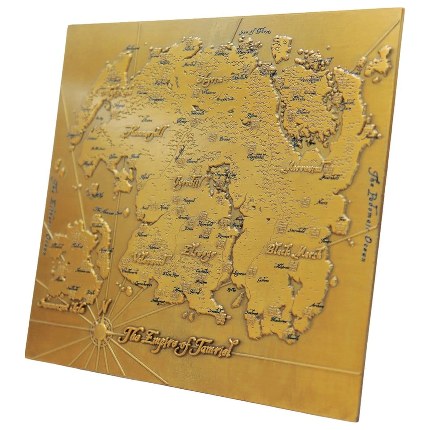 The Elder Scrolls Replika kovová mapa Tamrielu Limited Edition 15 x 13 cm fotografii produktu