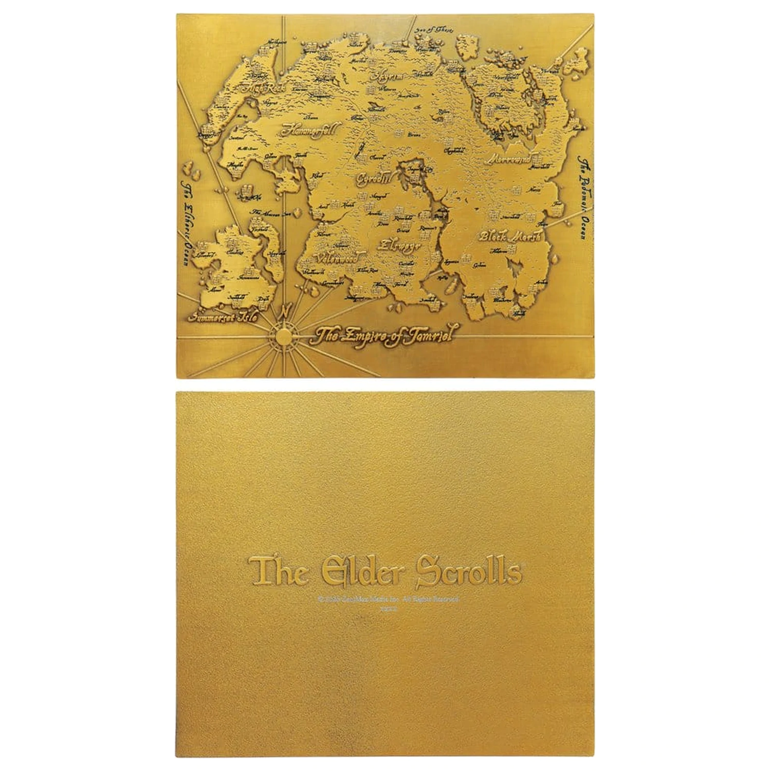 The Elder Scrolls Replika kovová mapa Tamrielu Limited Edition 15 x 13 cm fotografii produktu
