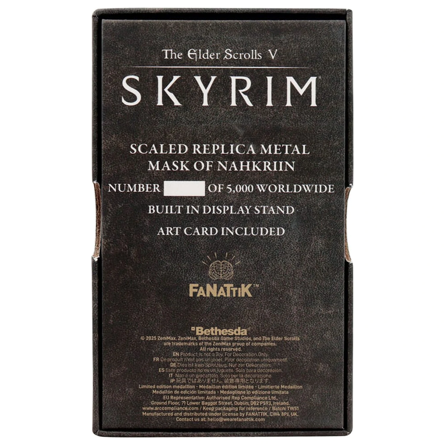 The Elder Scrolls V Replika Skyrim Nahkriin Dračí kněz Maska Limitovaná edice fotografii produktu