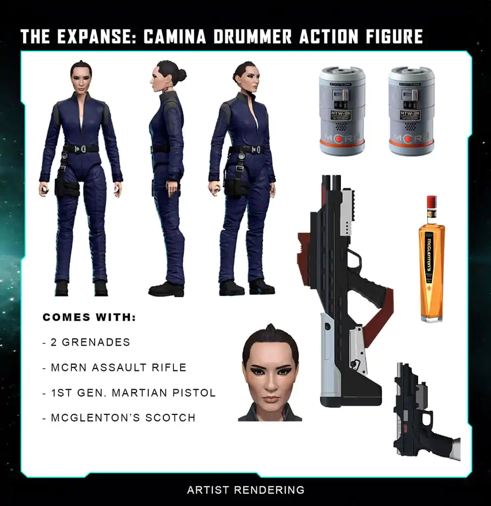 The Expanse Akční figurka Camina Drummer 20 cm fotografii produktu