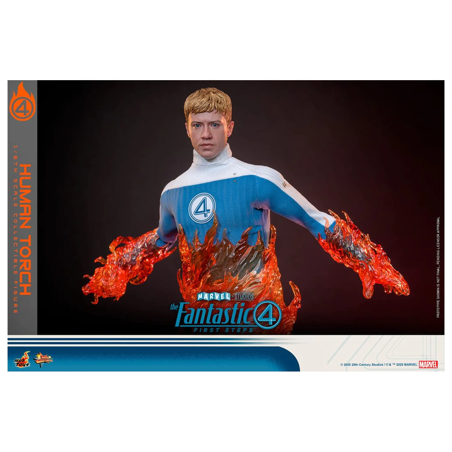The Fantastic Four: First Steps Movie Masterpiece akční figurka 1/6 Human Torch 30 cm fotografii produktu