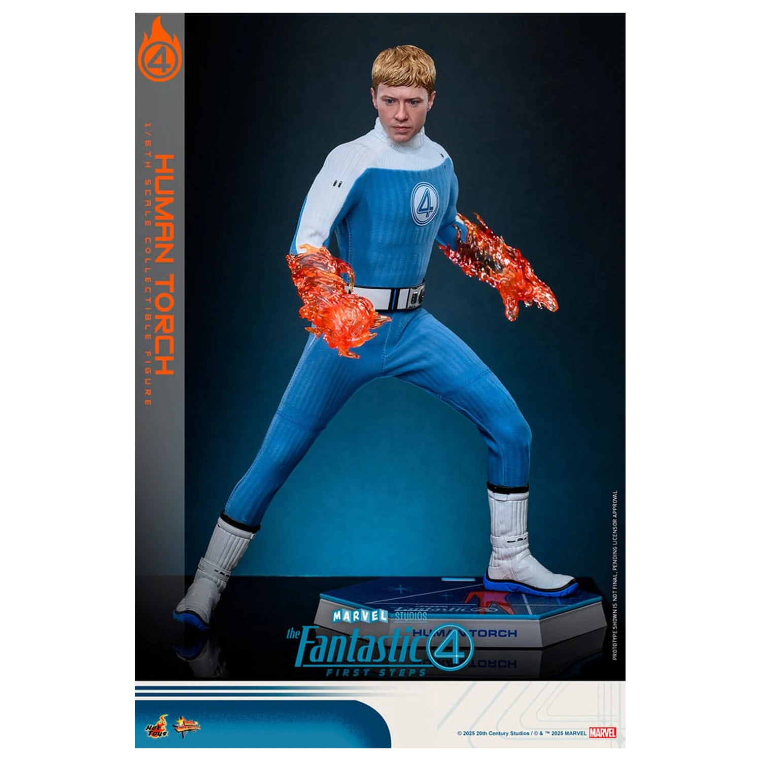 The Fantastic Four: First Steps Movie Masterpiece akční figurka 1/6 Human Torch 30 cm fotografii produktu