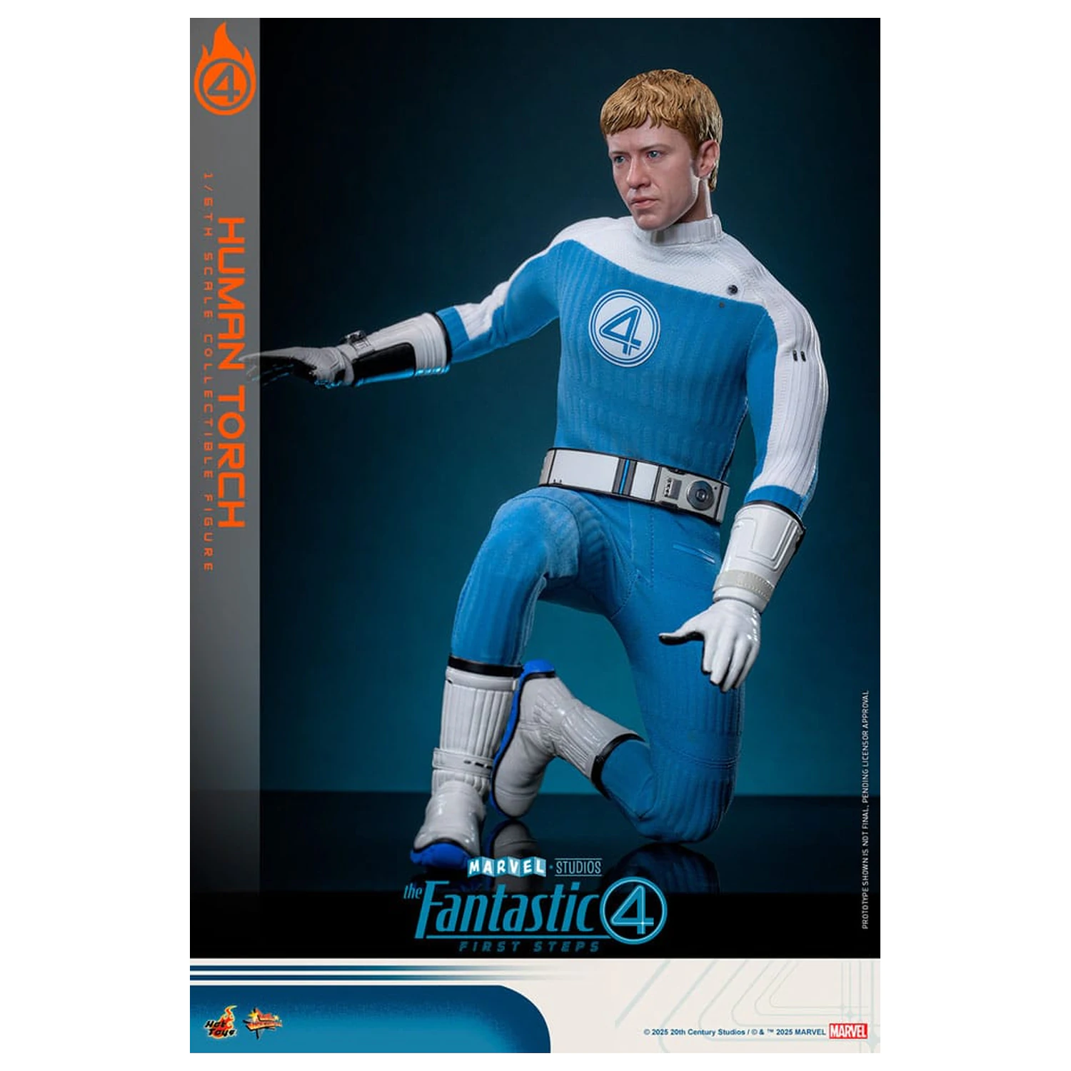 The Fantastic Four: First Steps Movie Masterpiece akční figurka 1/6 Human Torch 30 cm fotografii produktu