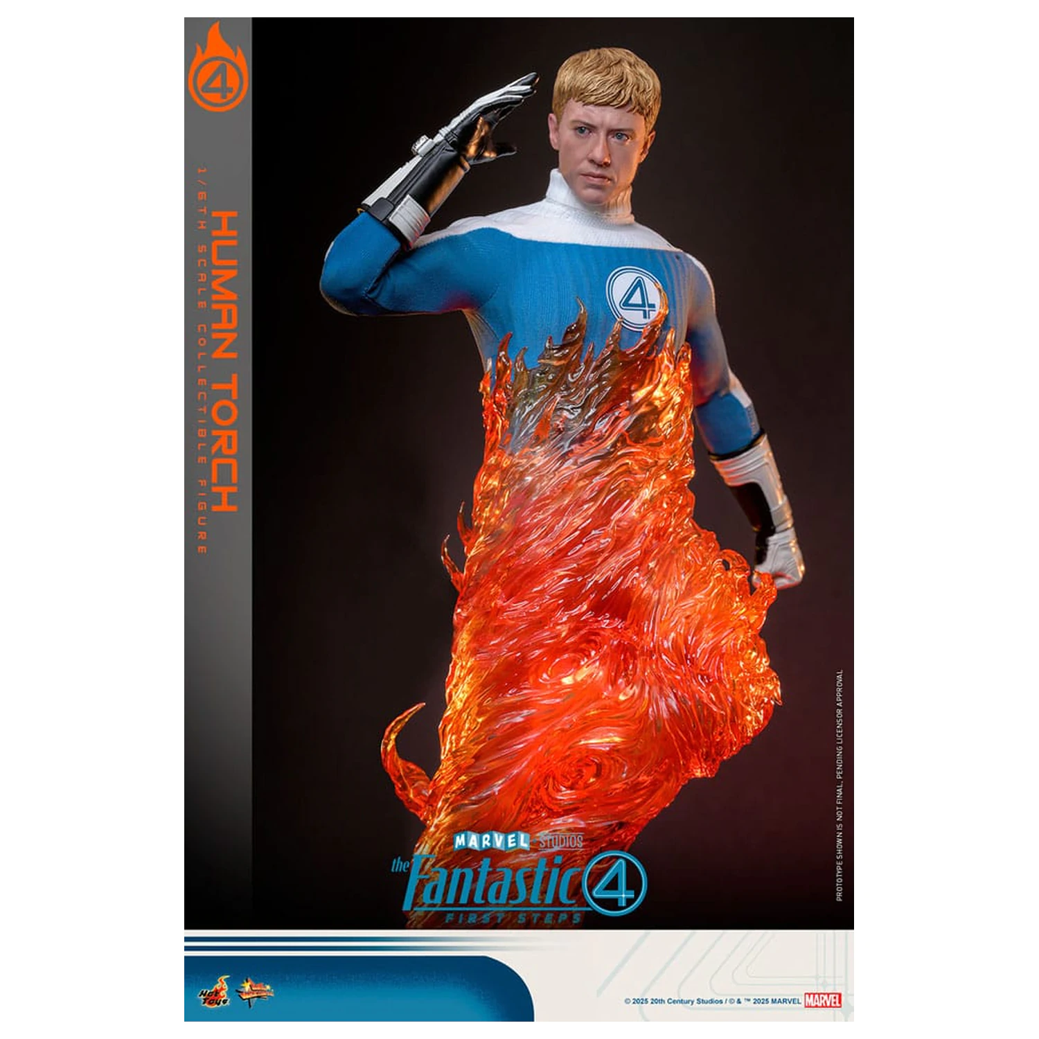 The Fantastic Four: First Steps Movie Masterpiece akční figurka 1/6 Human Torch 30 cm fotografii produktu