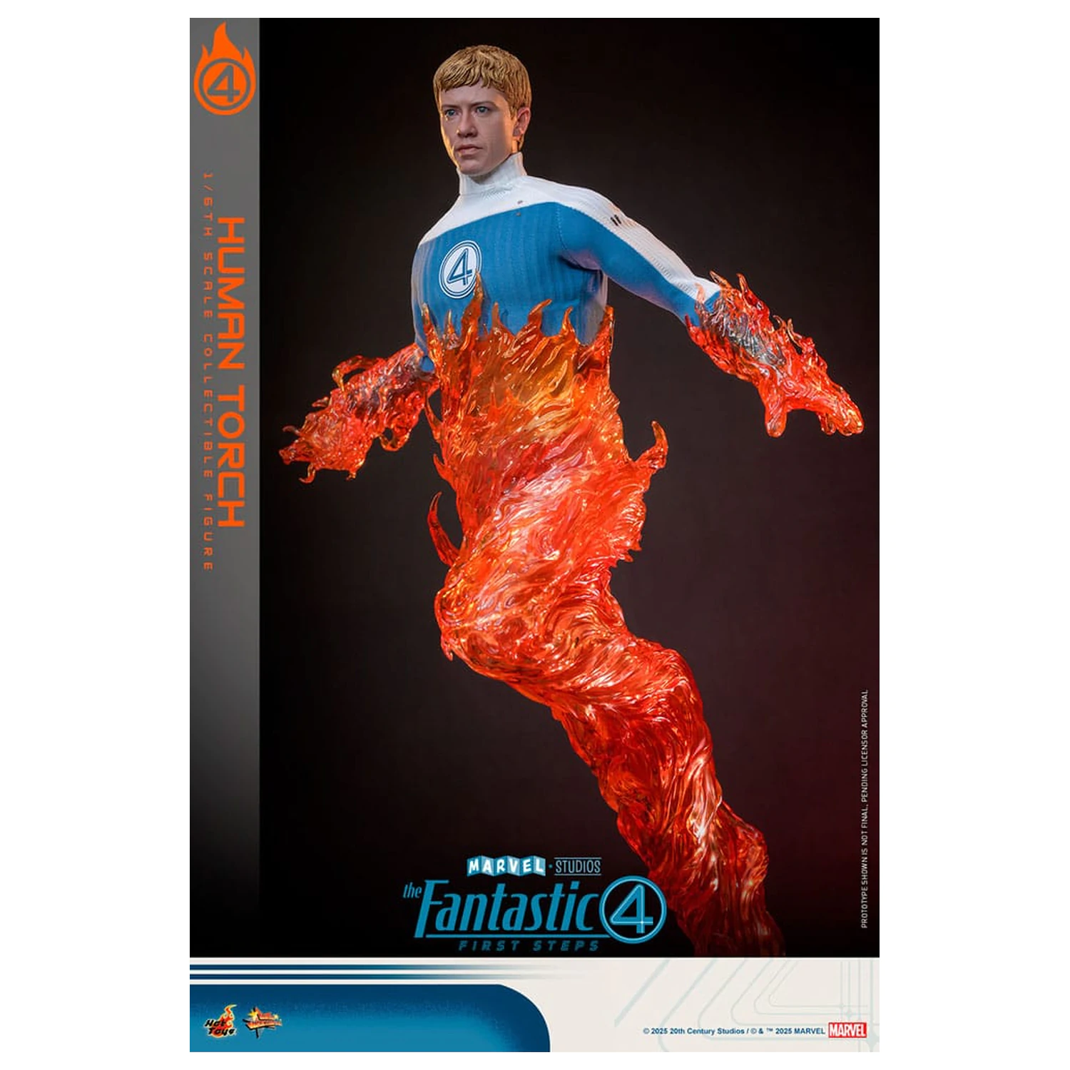 The Fantastic Four: First Steps Movie Masterpiece akční figurka 1/6 Human Torch 30 cm fotografii produktu