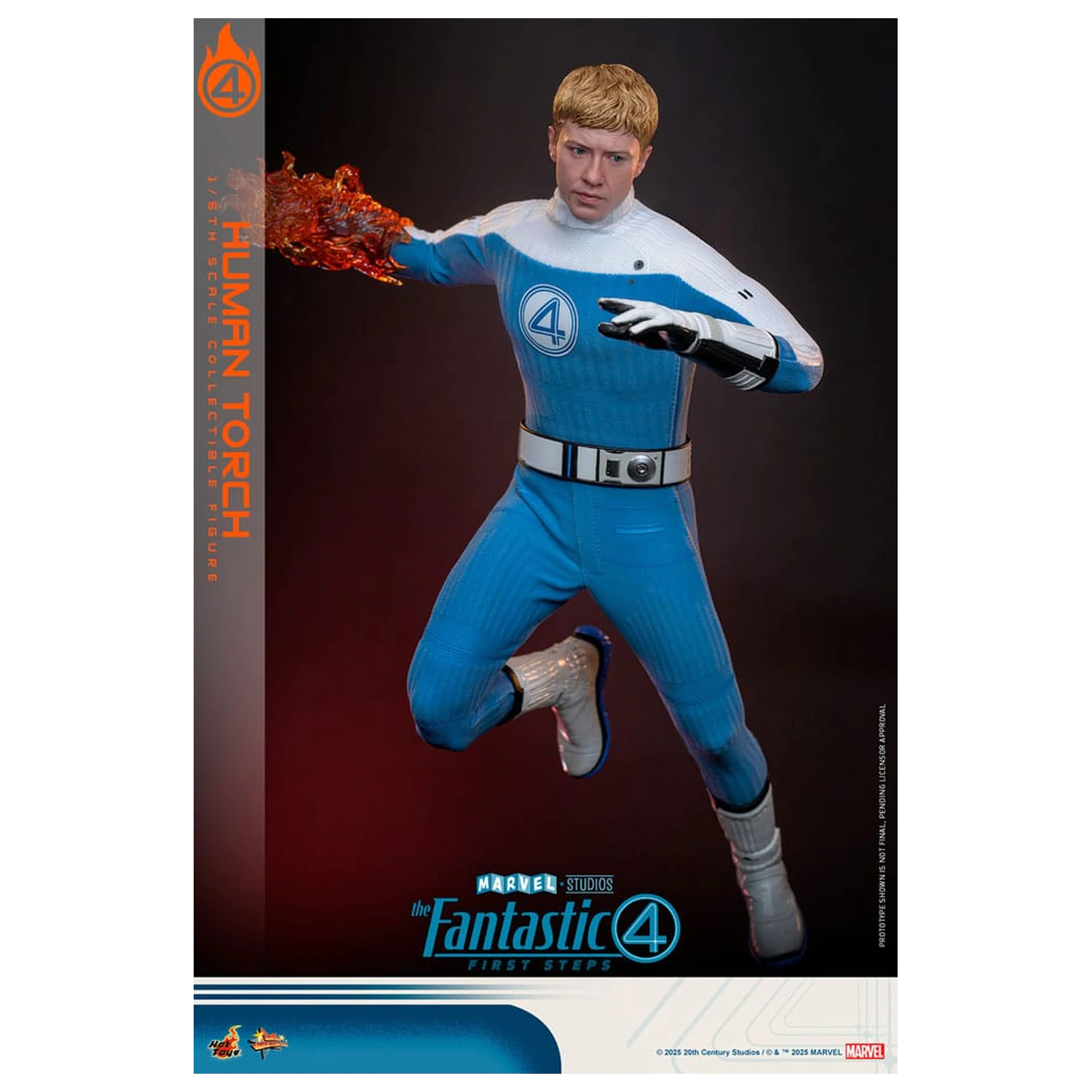 The Fantastic Four: First Steps Movie Masterpiece akční figurka 1/6 Human Torch 30 cm fotografii produktu