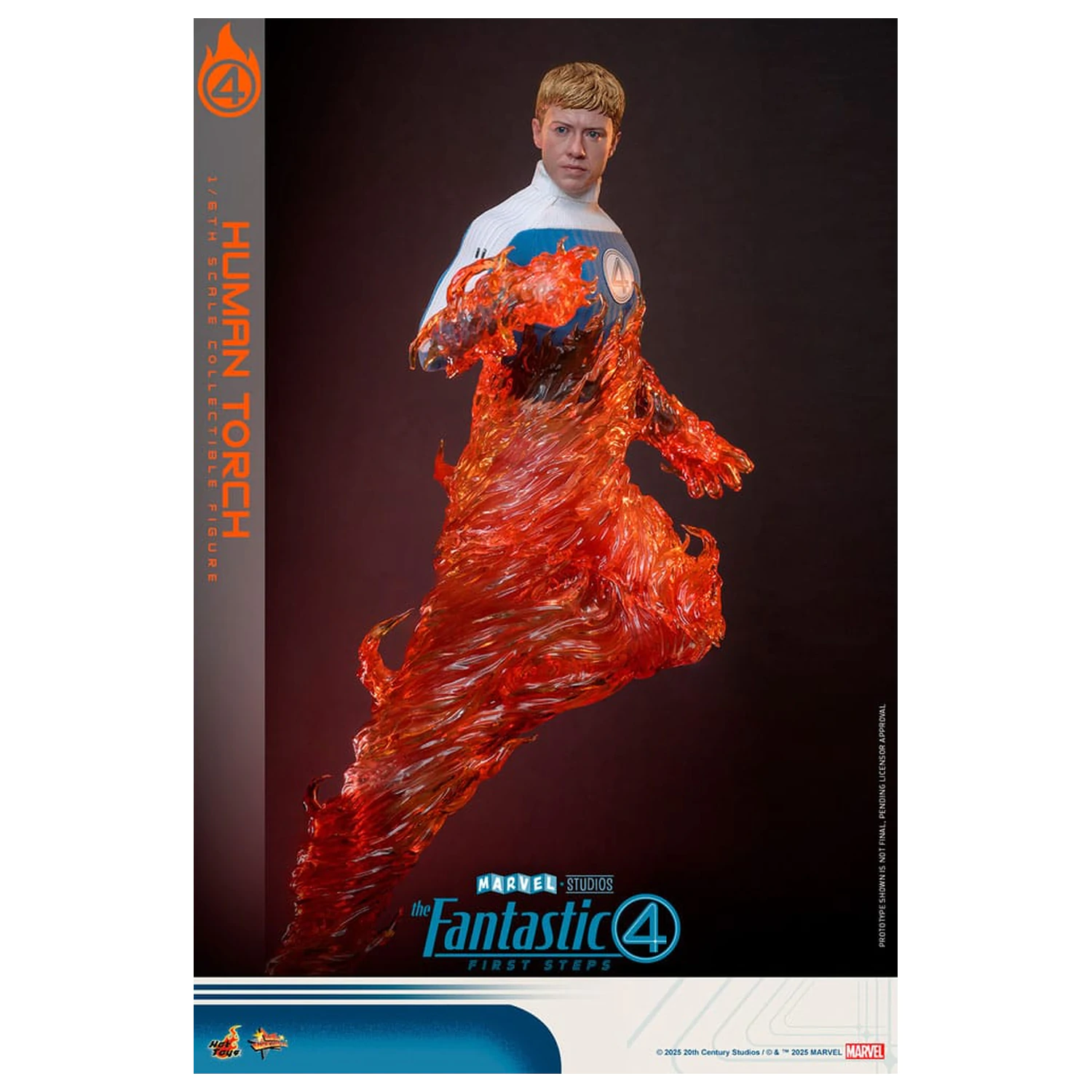 The Fantastic Four: First Steps Movie Masterpiece akční figurka 1/6 Human Torch 30 cm fotografii produktu