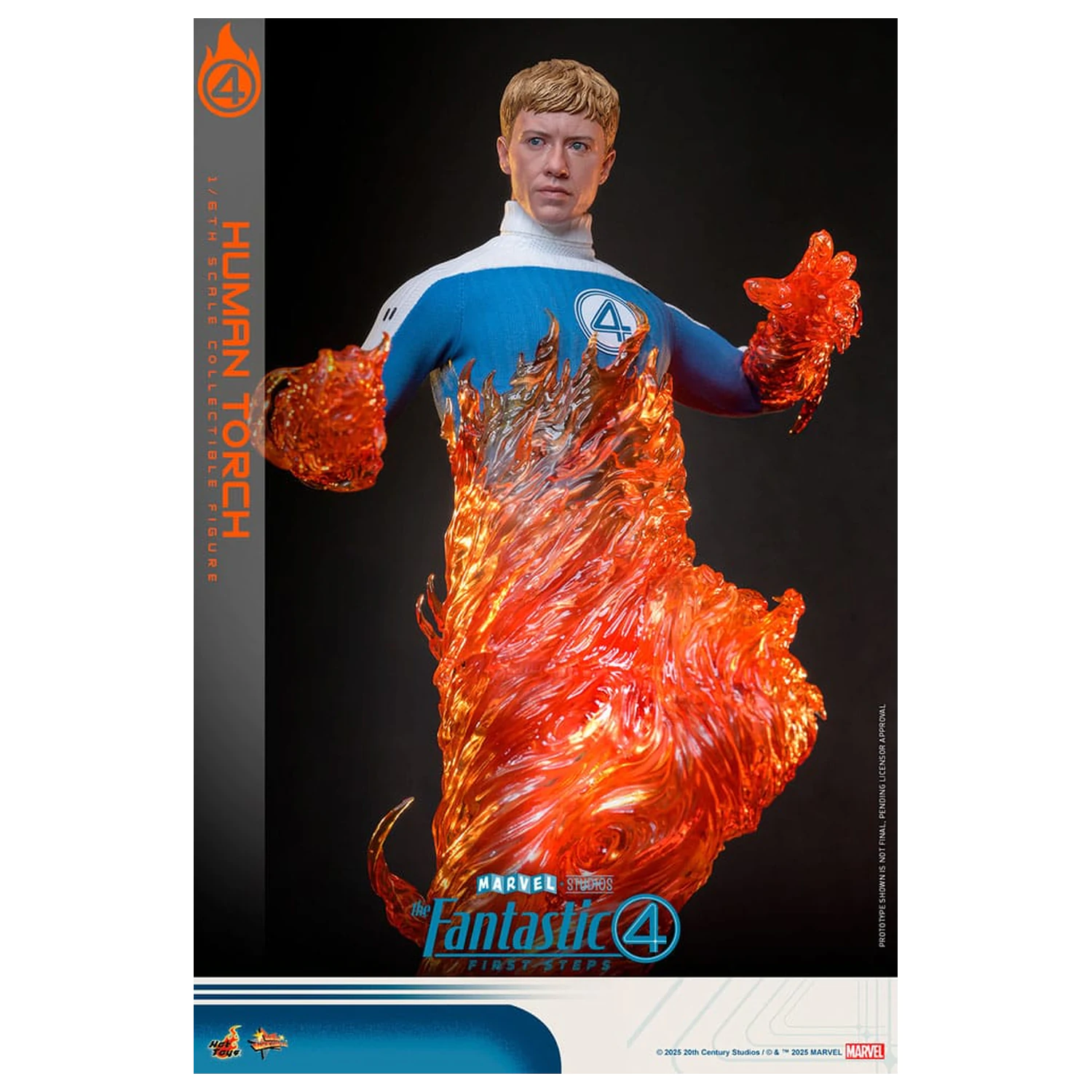 The Fantastic Four: First Steps Movie Masterpiece akční figurka 1/6 Human Torch 30 cm fotografii produktu