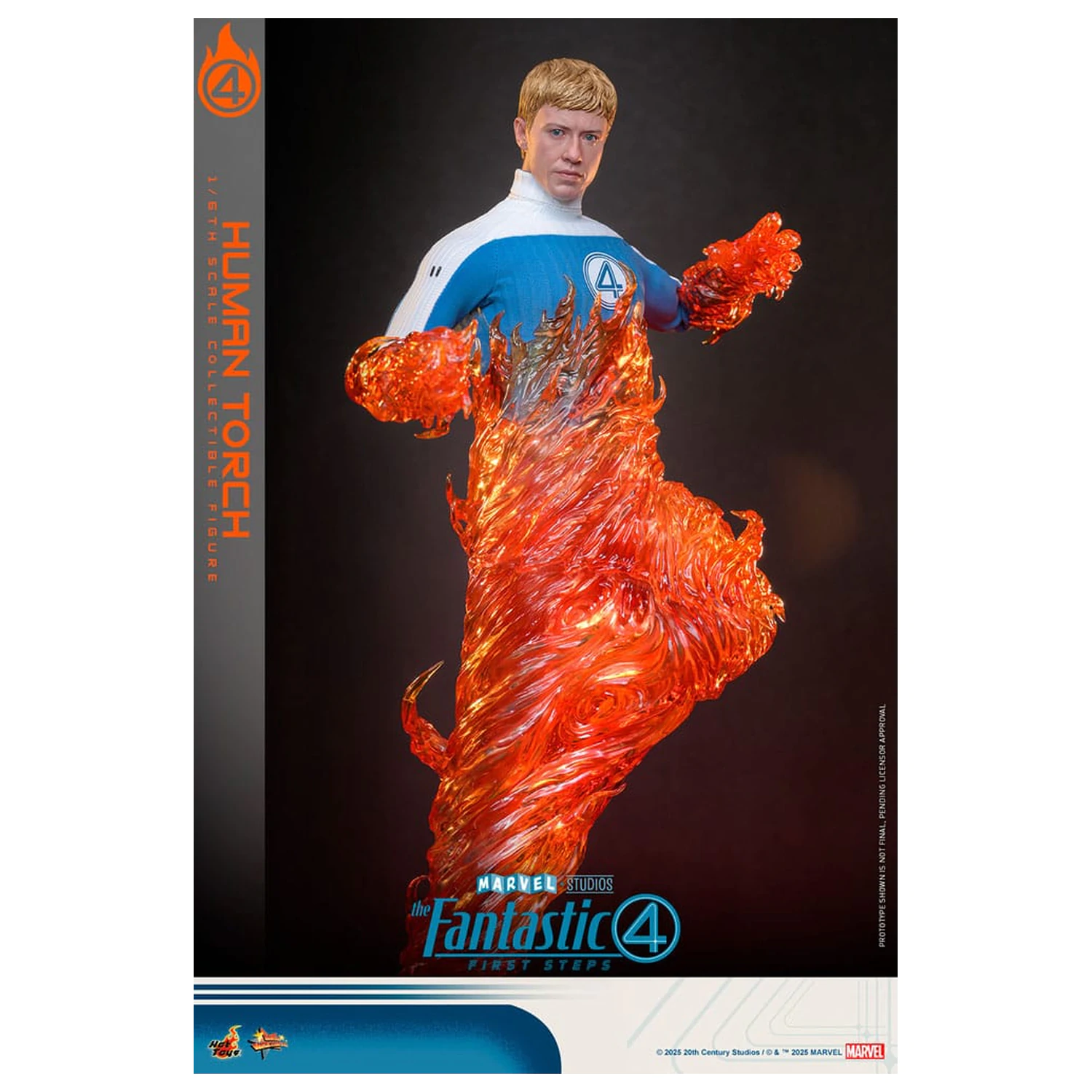 The Fantastic Four: First Steps Movie Masterpiece akční figurka 1/6 Human Torch 30 cm fotografii produktu